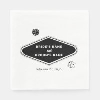 Boda de destino del Casino de Las Vegas Blanco Neg