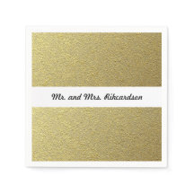 Boda de efectos de Relieve metalizado dorado