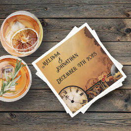 Servilleta De Papel Boda de Elegancia Victoriana Steampunk