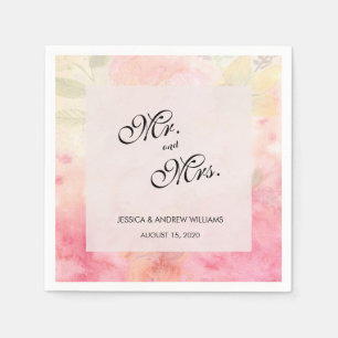 Servilleta De Papel Boda de ensueño romántico