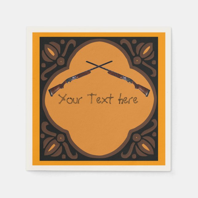 Servilleta De Papel Boda de escopeta (Anverso)