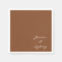 Boda de escritura minimalista Sienna Brown Persona