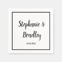 Boda de escritura negra Minimalista simple y elega