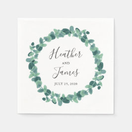 Servilleta De Papel Boda de Eucalyptus