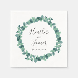 Servilleta De Papel Boda de Eucalyptus