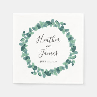 Servilleta De Papel Boda de Eucalyptus