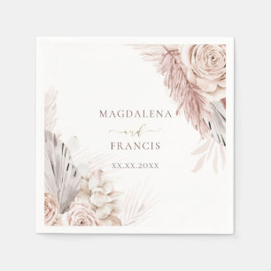 Servilleta De Papel boda de flores boho