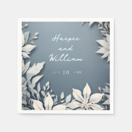 Servilleta De Papel Boda de flores de invierno de Crisp