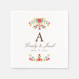 Servilleta De Papel Boda de Flores de País