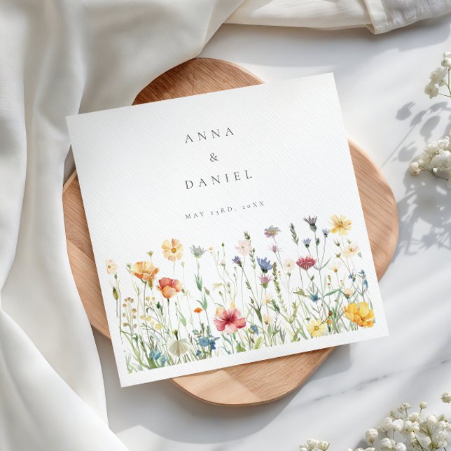 Servilleta De Papel Boda de flores silvestres boho chic (Subido por el creador)