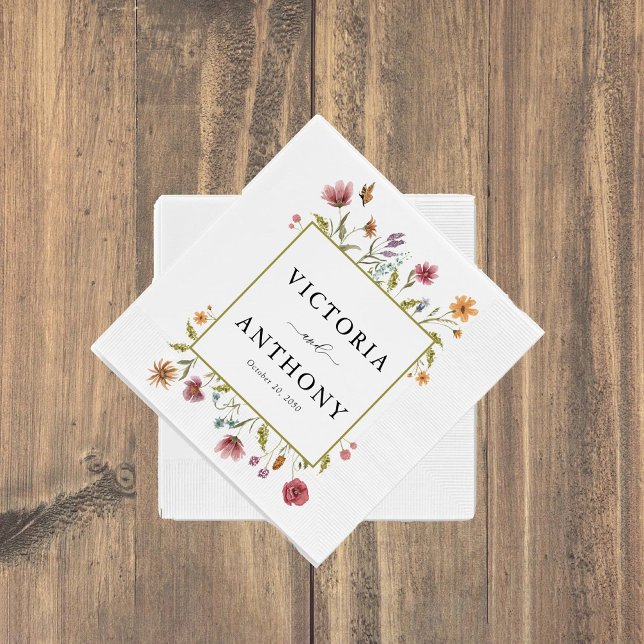 Servilleta De Papel Boda de flores silvestres Napkins (Subido por el creador)