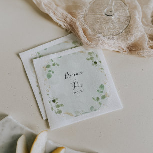 Servilleta De Papel Boda de Foliage Napkin