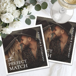 Servilleta De Papel Boda de Fotos Elegantes Personalizadas