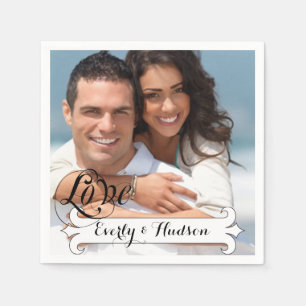 Servilleta De Papel Boda de fotos personalizado Ocasión especial