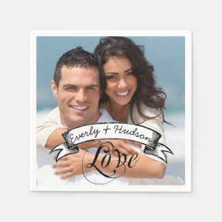 Servilleta De Papel Boda de fotos personalizado Ocasión especial