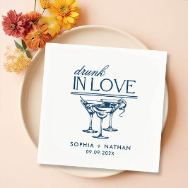 Servilleta De Papel Boda De Gafas De Vino Personalizadas De Borracho E