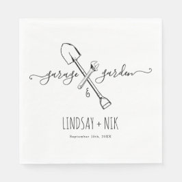 Servilleta De Papel Boda de Garage & Garden / Fiesta para Parejas