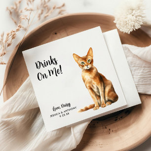 Servilleta De Papel Boda de gato personalizada