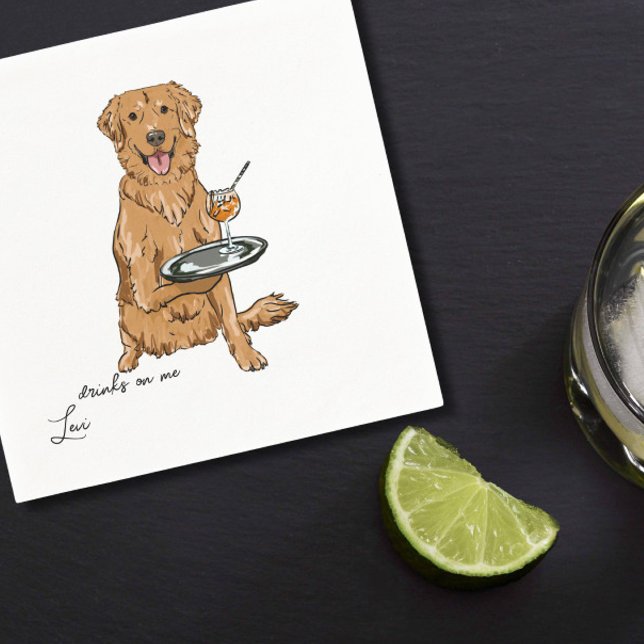 Servilleta De Papel Boda de Golden Retriever (Subido por el creador)