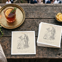 Boda de grabado negro vintage de fantasía medieval