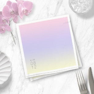 Servilleta De Papel Boda de gradiente de estado de ánimo Pastel Dawn I
