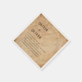 Servilleta De Papel Boda de granero rústico