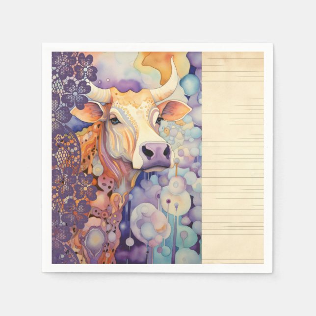 Servilleta De Papel Boda de granja (Anverso)