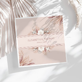 Servilleta De Papel Boda de Grass Boho Pampas