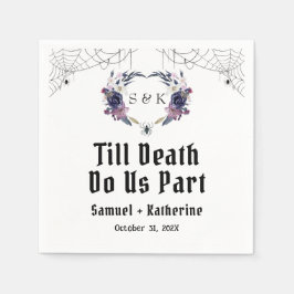 Servilleta De Papel Boda de Halloween