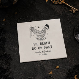 Servilleta De Papel Boda de Halloween Hasta que la Muerte nos Separe