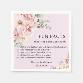 Servilleta De Papel Boda de Hechos de Diversos Hechos De Flores Rosada