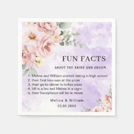 Servilleta De Papel Boda de Hechos de Diversos Hechos De Flores Rosada