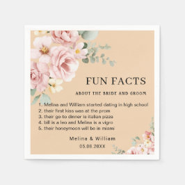 Servilleta De Papel Boda de Hechos de Diversos Hechos De Flores Rosada