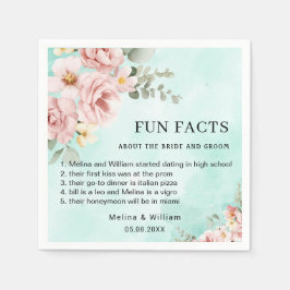 Servilleta De Papel Boda de Hechos de Diversos Hechos De Flores Rosada