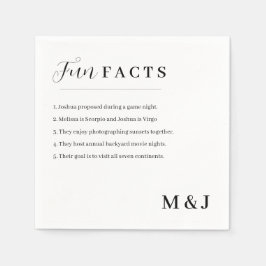 Servilleta De Papel Boda de hechos divertidos moderno