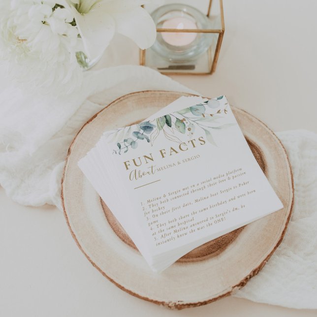 Servilleta De Papel Boda de Hechos Divertidos sobre el Eucalipto Verde (Subido por el creador)