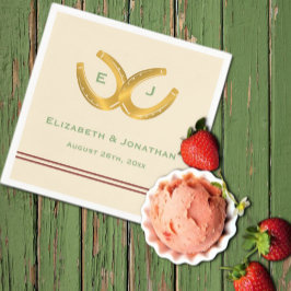 Servilleta De Papel Boda de herradura occidental