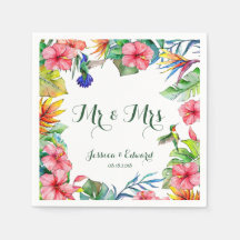 Boda de Hibiscus Floral Hawaii Tropical