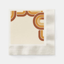Servilleta De Papel boda de ivory Bold Retro 1970