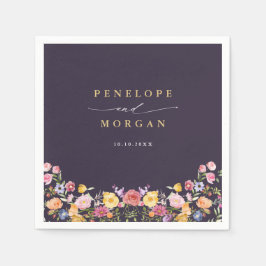 Servilleta De Papel Boda de jardín de flores silvestres de primavera c