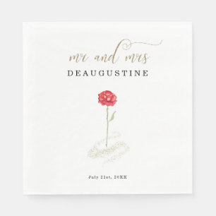 Servilleta De Papel Boda de La Bella y la Bestia