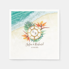 Servilleta De Papel Boda de la Compañía de Pasaportes de Destino