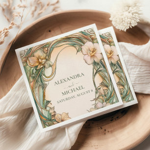 Servilleta De Papel Boda de la sangre de crema de melocotón