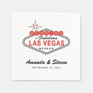 Servilleta De Papel Boda de Las Vegas | Napkins de papel boda