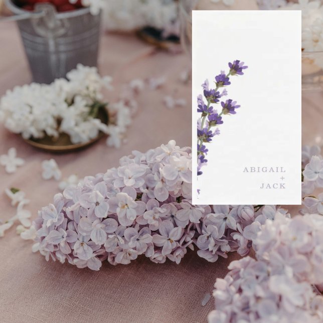 Servilleta De Papel Boda de lavanda personalizada (Subido por el creador)