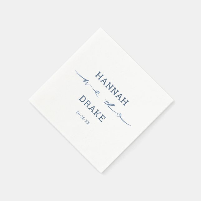 Servilleta De Papel Boda de Letra a Mano Script We Do (Borde)