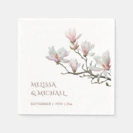 Servilleta De Papel Boda de Magnolia de Bellas Artes