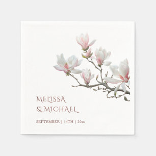 Servilleta De Papel Boda de Magnolia de Bellas Artes