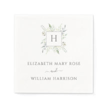 Boda de Monograma Botánico