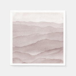 Servilleta De Papel Boda de montañas rosas polvorientas abstractas